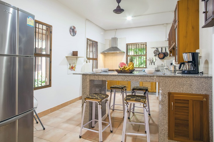 Krabi villa for rent utopia equipped kitchen