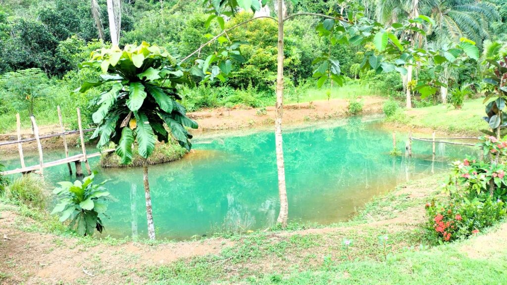 Natural pool lagoon near Villa Blue River Krabi