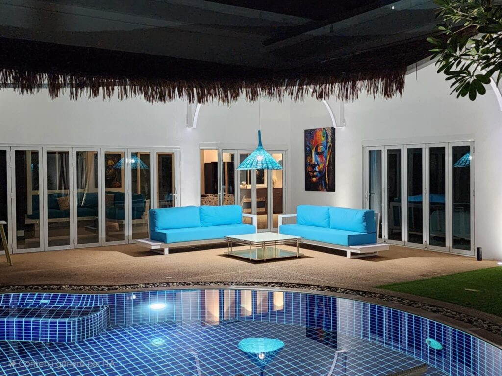 Villa Paradisu by night