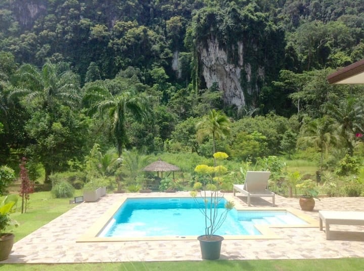 swimming pool Villa Baan Pool River Krabi Thailand