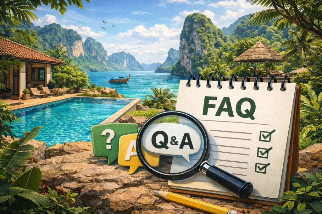 FAQ Krabi Villa Rental information