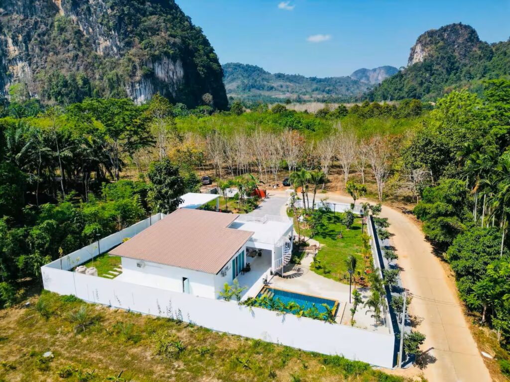 Villa Baan Sawan For Rent Krabi drone picture